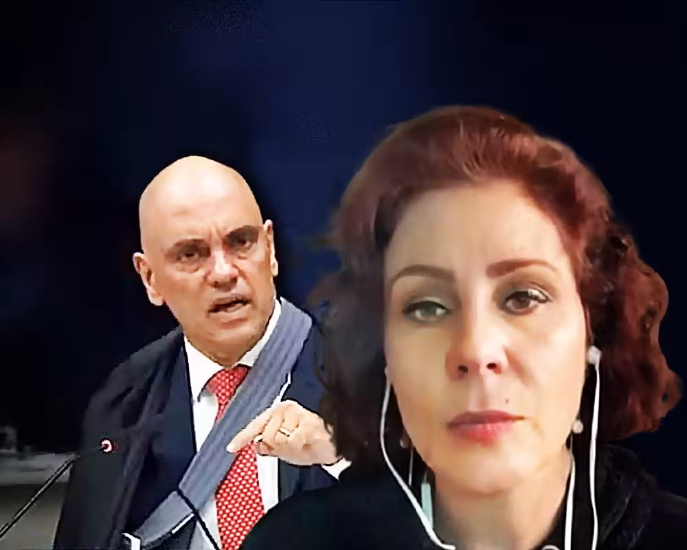 LEXANDRE DE MORAES e CARLA ZAMBELLI | Sobreposição de imagens reprodução