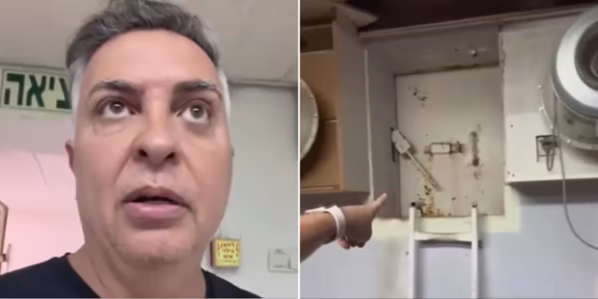 Álvaro Damião mostra bunker em Israel | reprodução