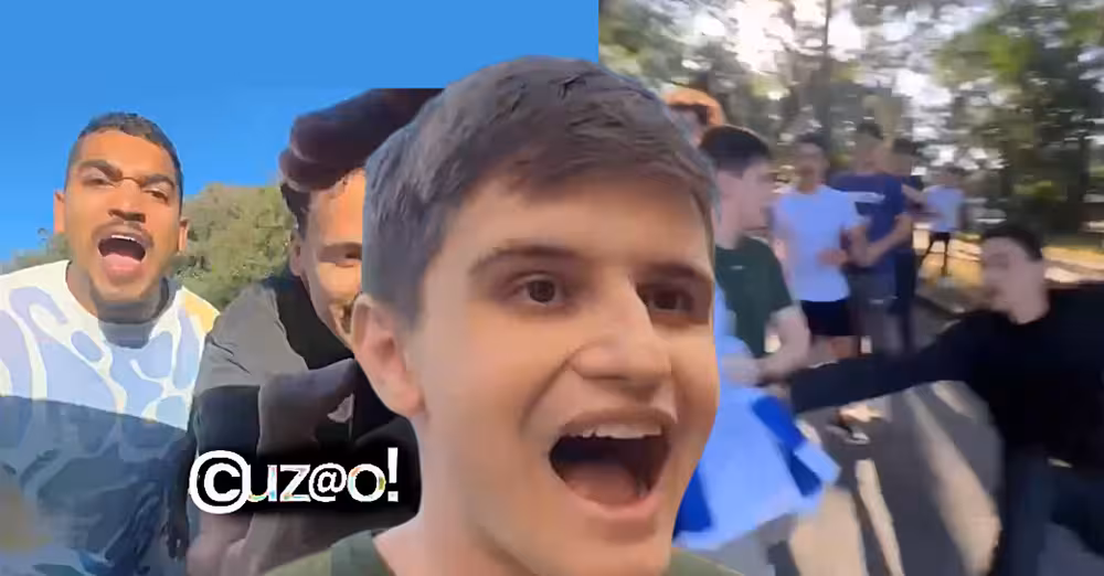 Lucas Pavanato sendo expulso da USP por estudantes - Imagens reprodução