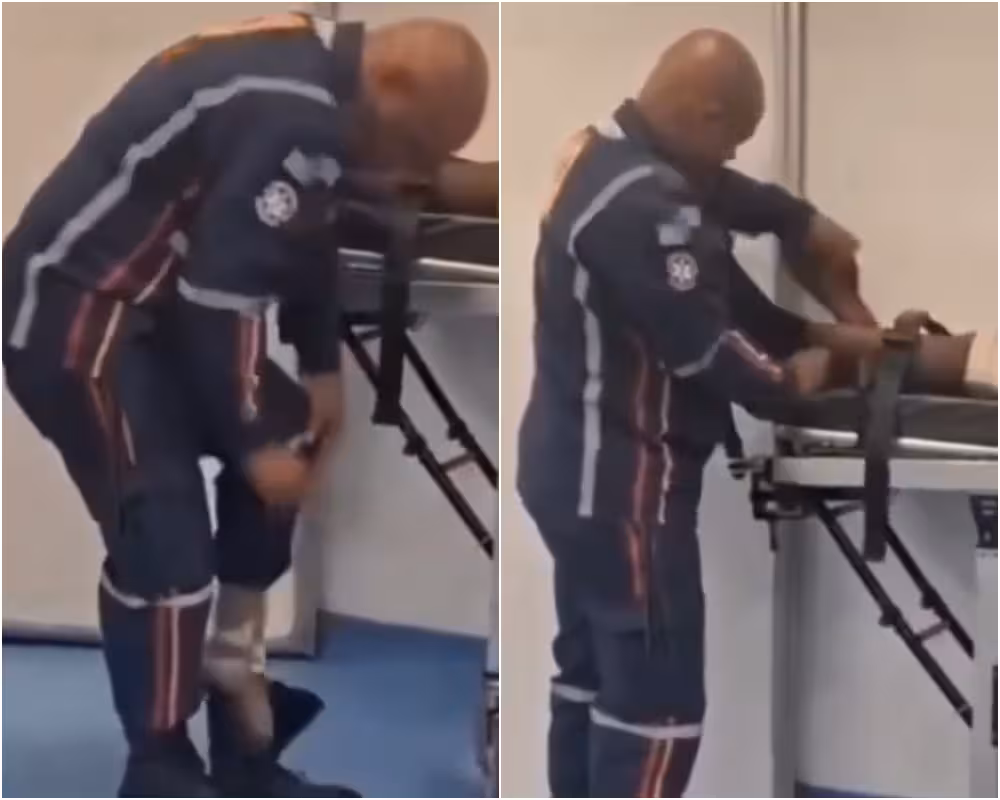 Socorrista Marcio, do SAMU Rio - Imagens reprodução