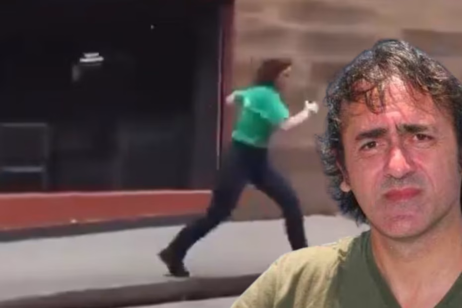 A deputada federal Carla Zambelli durante perseguição ao jornalista Luan Araújo, em São Paulo / Imagem reprodução | O deputado do Partido Europa Verde, Angelo Bonelli / Imagem reprodução X