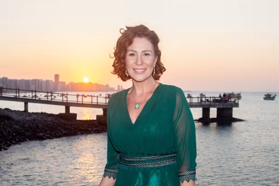 Deputada federal Carla Zambelli em visita a Fortaleza. Foto Divulgação