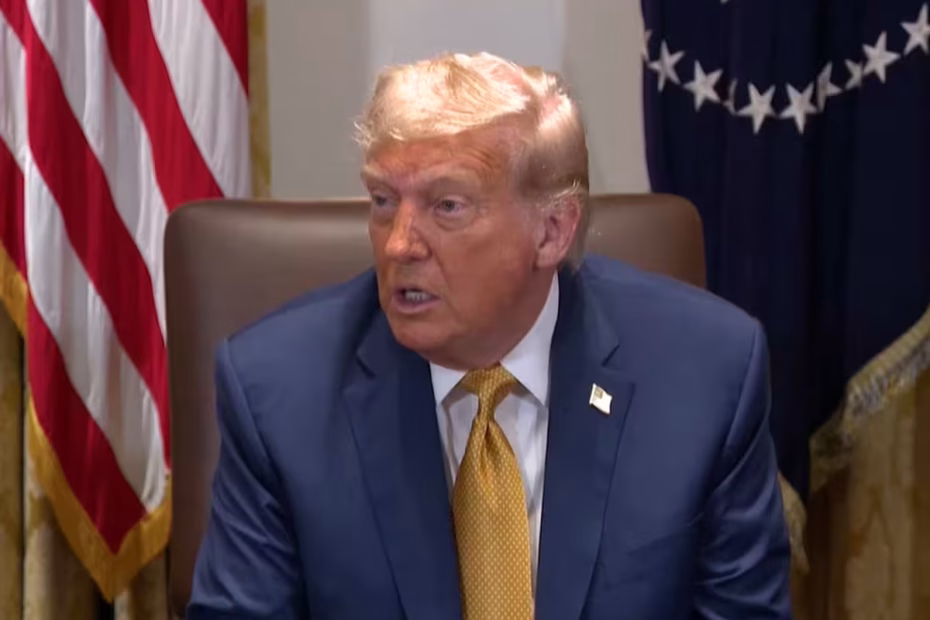 Donald Trump 8.7.2025. Imagem reprodução