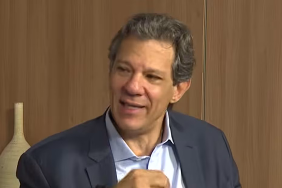 O ministro da Fazenda, Fernando Haddad, durante entrevista ao ICL Notícias |22.7.2025| Imagem reprodução