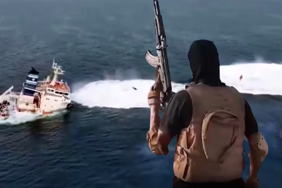 Hutis - Mar Vermelho 9.7.2025 - imagens reprodução - montagem