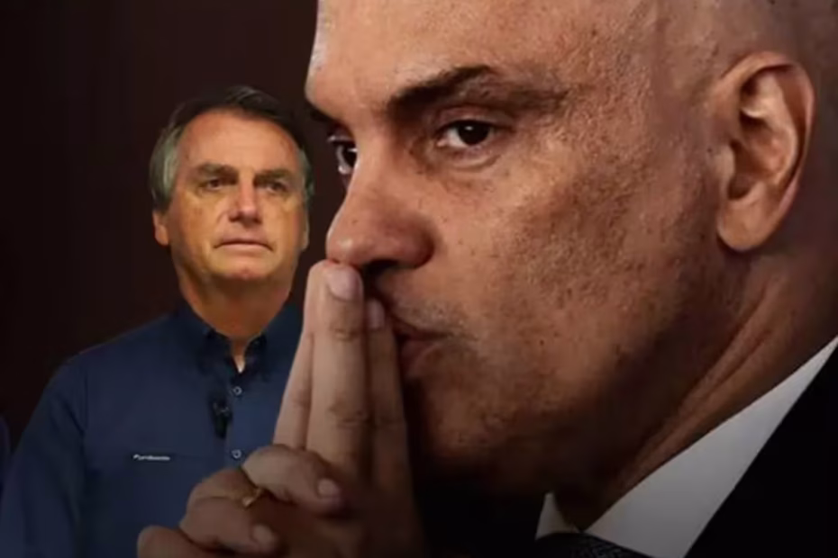 JAIR BOLSONARO e ALEXANDRE DE MORAES - Montagem