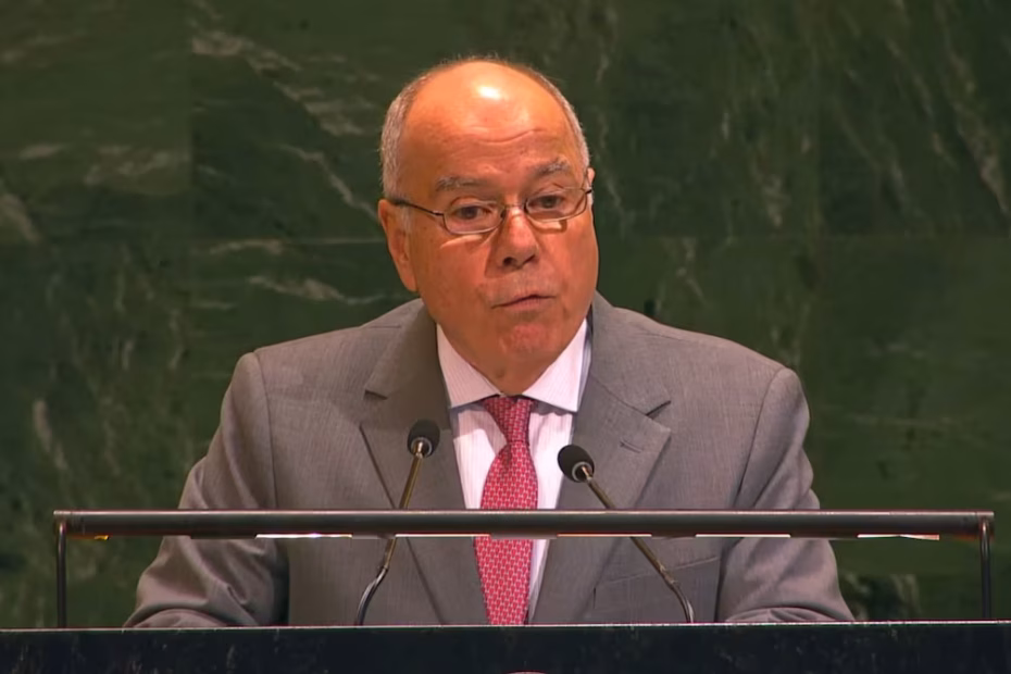 Ministro Mauro Vieira anuncia medidas contra Israel adotadas pelo governo brasileiro durante debate na ONU | Foto: Reprodução/UN Web TV
