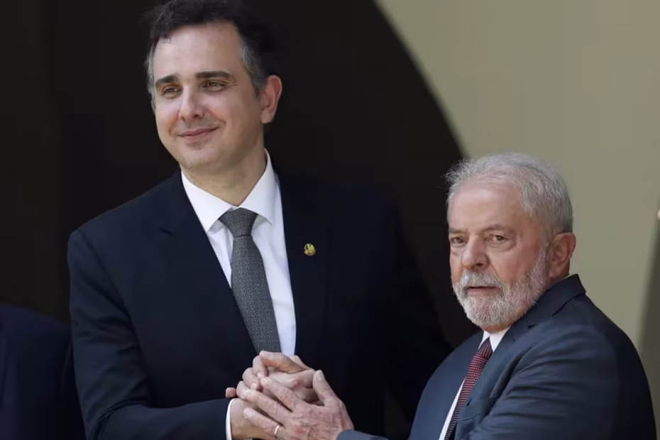 O senador Rodrigo Pacheco e o Presidente Lula / Cristiano Mariz/O Globo