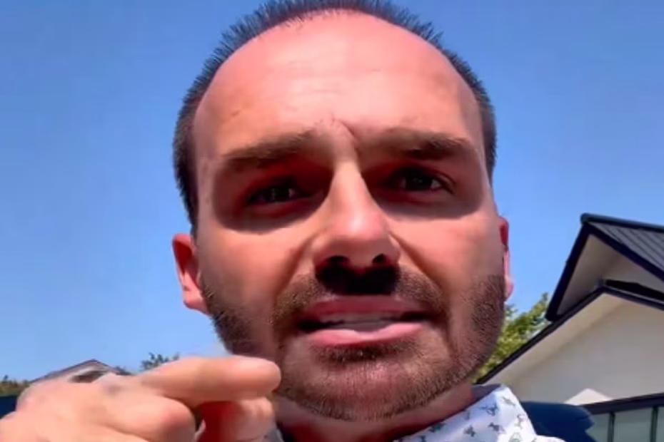 Eduardo Bolsonaro em vídeo no X |24.8.2025| Imagem reprodução