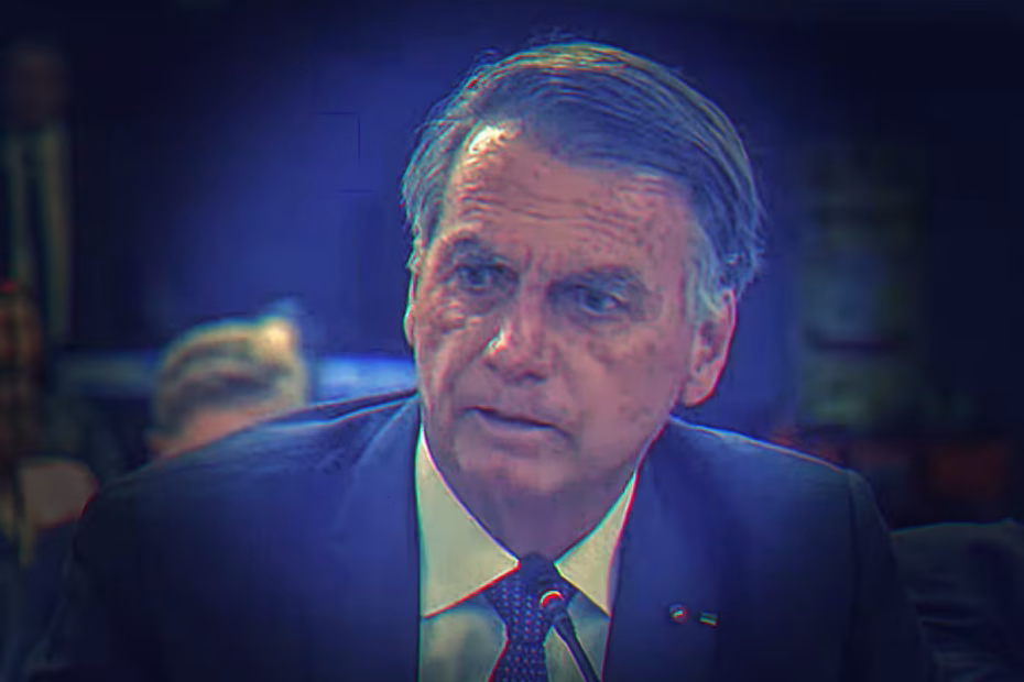 O ex-presidente Jair Bolsonaro durante julgamento no STF |10.6.2025| Imagem reprodução/TV Justiça