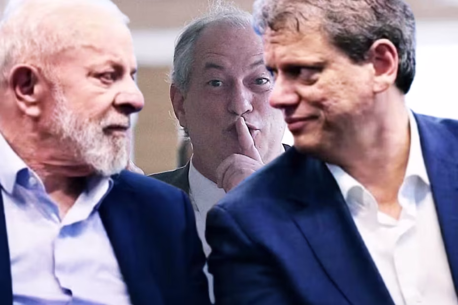 O Presidente Lula e governador Tarcísio durante lançamento do edital do Túnel Santos-Guarujá no Parque Valongo, em Santos (SP) / Foto: Vanessa Rodrigues/A Tribuna Jornal | O eterno candidato derrotado à Presidência da República, Ciro Gomes / Foto: Edilson Dantas/O Globo