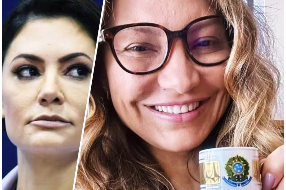 A ex-primeira-dama Michelle Bolsonaro (E) e a Primeira-Dama do Brasil e Socióloga Rosângela Lula Silva (PT) | Imagens reprodução/X