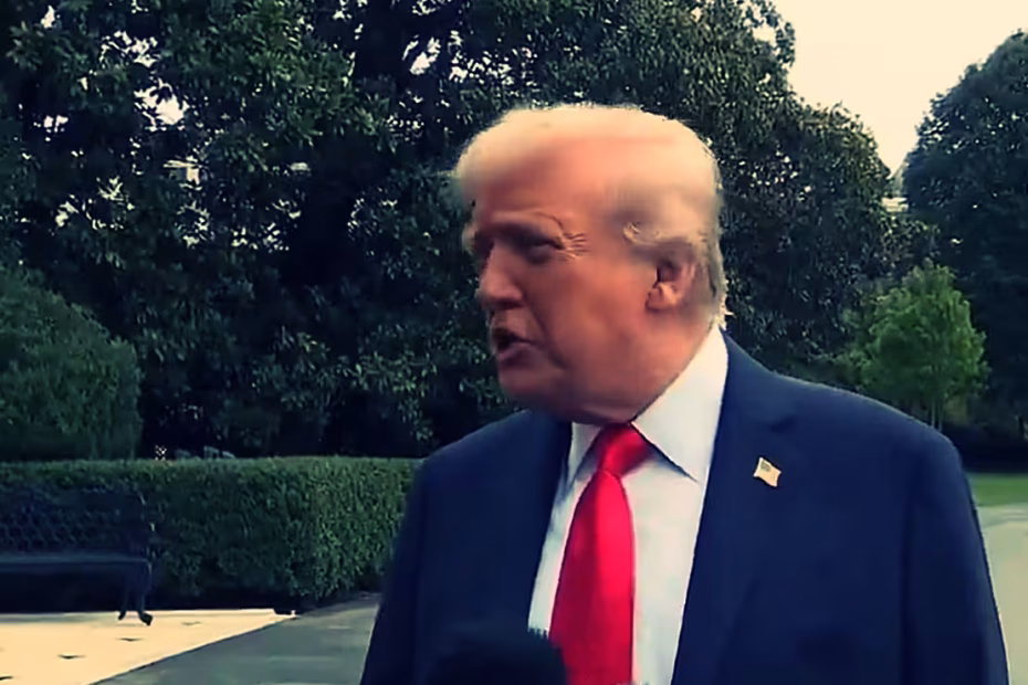 Donald Trump conversa com jornalistas 7.9.2025 - Imagem reprodução Fox News X