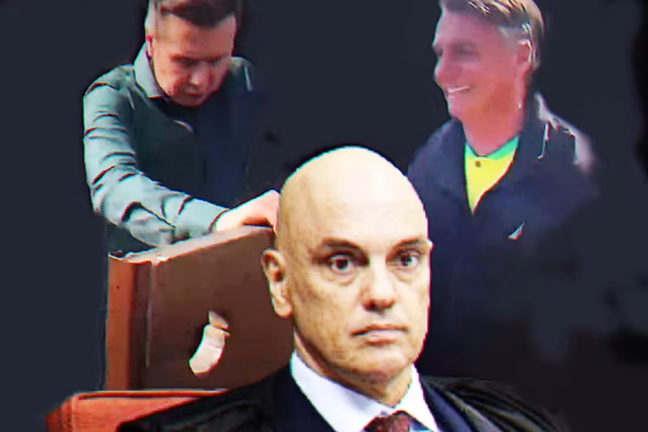 Ex-prefeito de Farroupilha (RS), Fabiano Feltrin (PL), durante evento com o ex-presidente Jair Bolsonaro (PL), sugere colocar o ministro do STF, Alexandre de Moraes, na "guilhotina" / Imagens reprodução