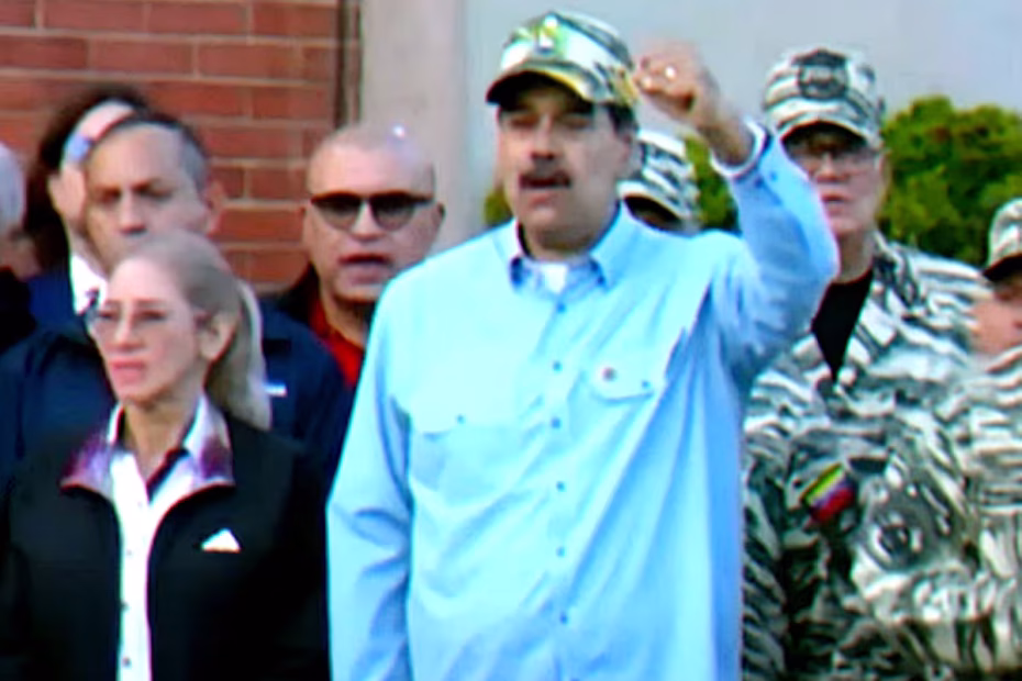 O presidente da Venezuela, Nicolás Maduro, anuncia plano de segurança que prevê treinamento de civis pelo Exército para o uso de armas contra eventual invasão dos EUA no país |19.9.2025| Imagem reprodução