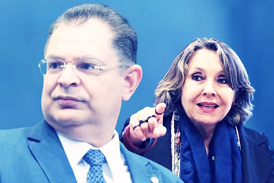 Sóstenes Cavalcante e Erika Kokay / Montagem