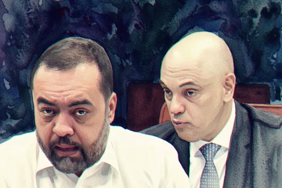 Cláudio Castro e Alexandre de Moraes - imagens reprodução
