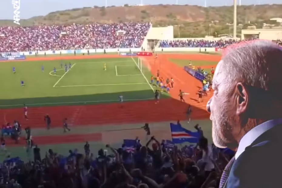 Torcedores caboverdianos comemoram a primeira classificação do país para a Copa do Mundo de Futebol | O Presidente Lula discursa no plenário da FAO, em Roma | Imagens reprodução/Montagem