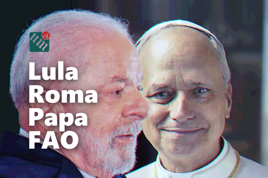 Presidente da República Federativa do Brasil, Luiz Inácio Lula da Silva (PT) / Foto: Ricardo Stuckert | Robert Francis Prevost com um sorriso sereno, vestindo o tradicional hábito como papa Leão XIV / Crédito: Sala de Imprensa do Vaticano