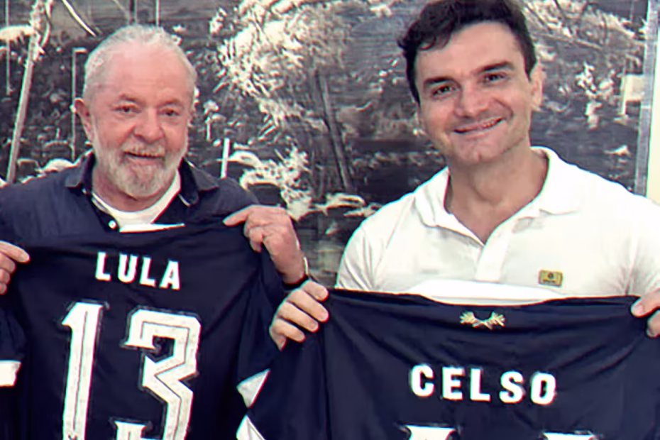 O Presidente Luiz Inácio Lula da Silva (PT) e o deputado federal Celso Sabino (União-PA) durante almoço em Belém, após lançamento das obras para a Conferência da ONU sobre Mudanças Climáticas (COP-30) |17.6.2023| Imagem divulgação