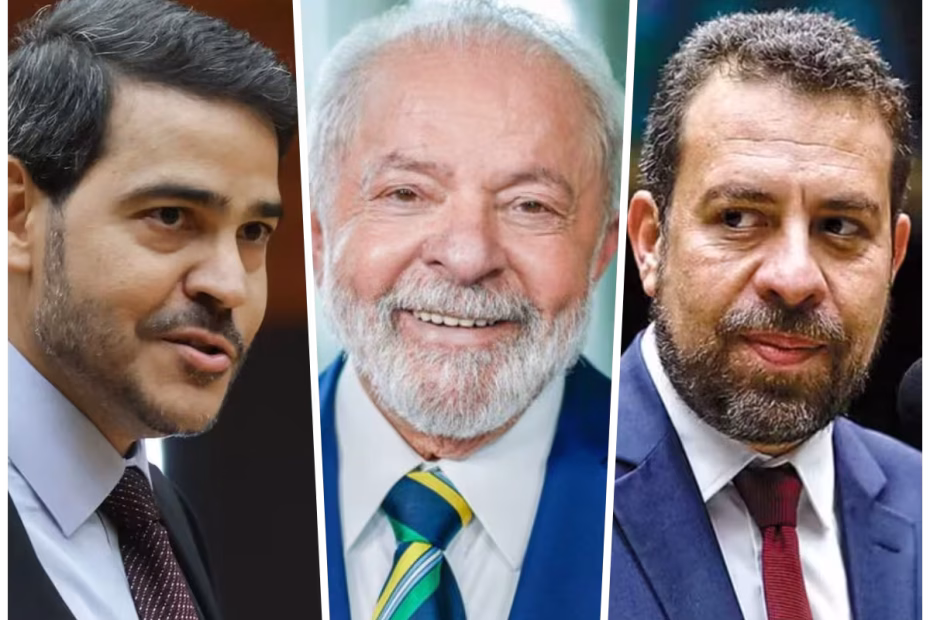 Jorge Messias / Foto: Victor Piemonte/STF | Lula / Foto: Ricardo Stuckert | Guilherme Boulos / Foto: Mário Agra/Câmara dos Deputados