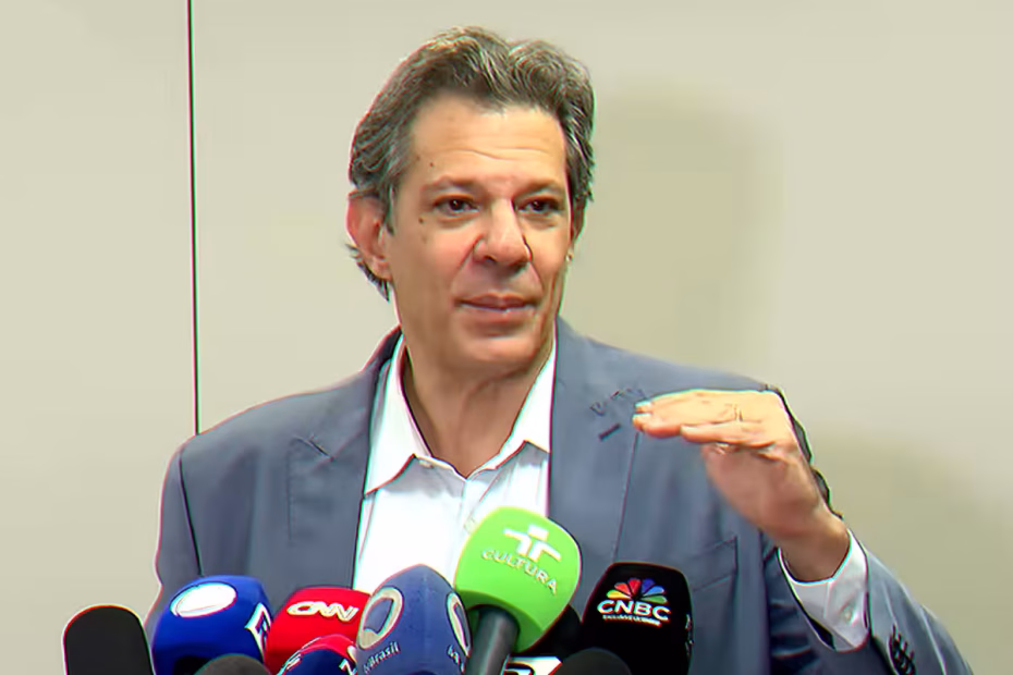 O ministro da Fazenda, Fernando Haddad, durante coletiva |31.10.2025| Imagem reprodução/Canal.Gov