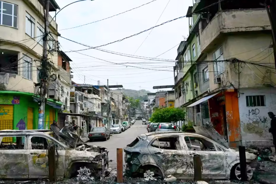 Operação policial contra o Comando Vermelho na Vila Cruzeiro, no Complexo da Penha, no Rio |28.10.2025| Foto: Mauro Pimentel/AFP